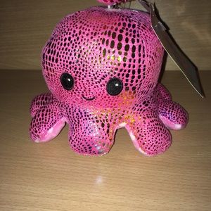 Scrunchies + Reversible Mood Octopus NWT Pink Dots